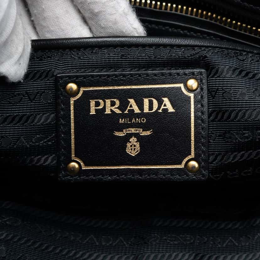 Prada Tessuto Satchel Black Very good condition - Box View