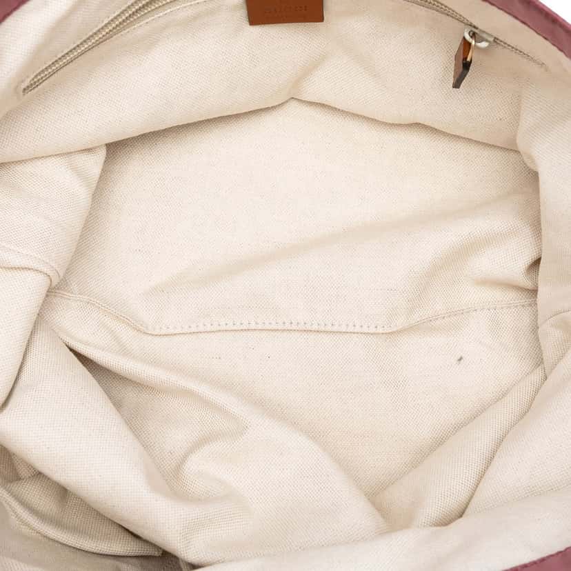 Gucci GG Nylon Tote Pink Very good condition - Model View