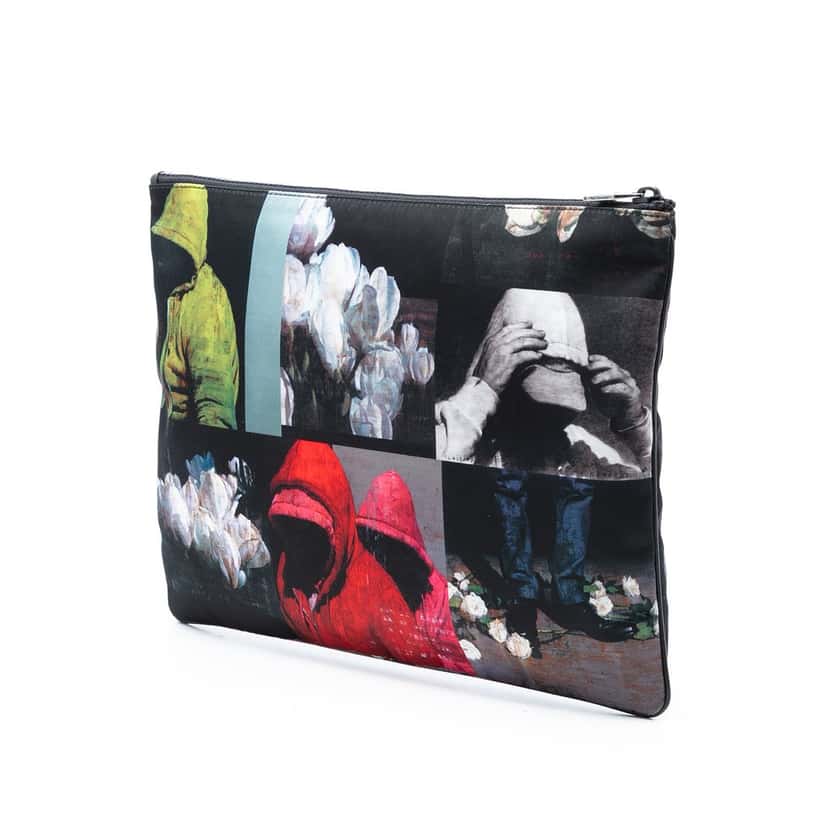 Dior Francois Bard Printed Nylon Zip Pouch Black Very good condition - Back View