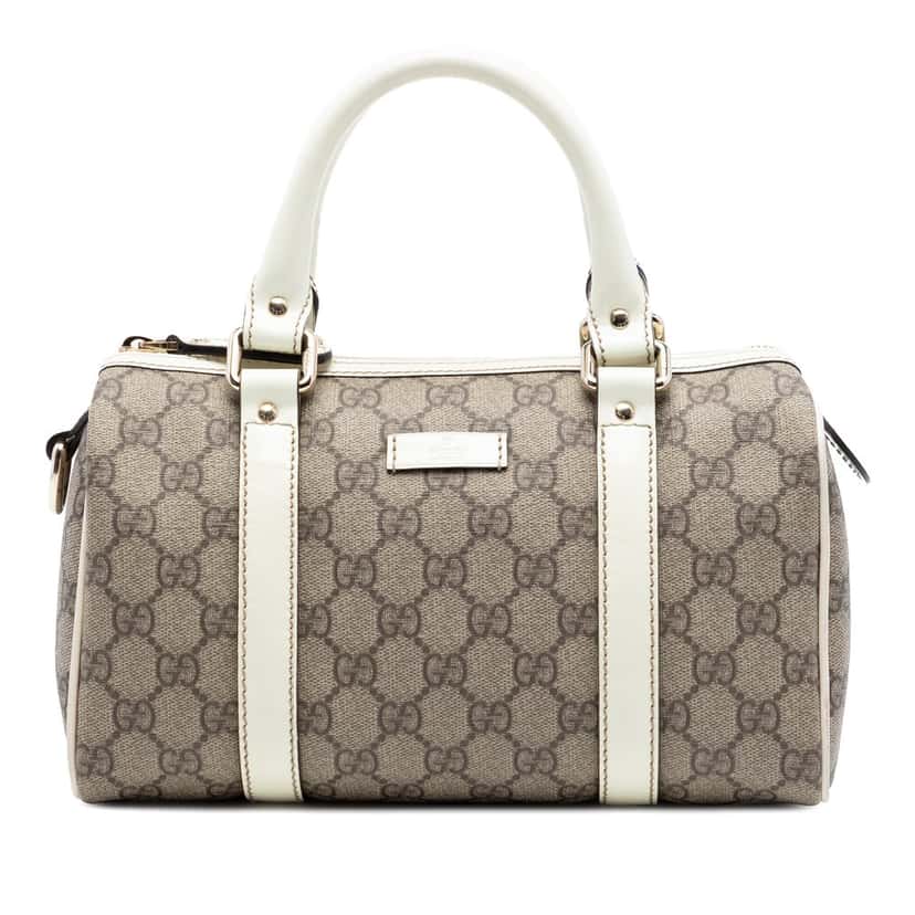 Gucci Small GG Supreme Joy Boston Bag Beige Very good condition - Front View