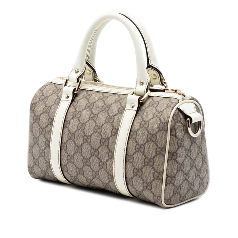 Gucci Small GG Supreme Joy Boston Bag Beige Very good condition - Back View