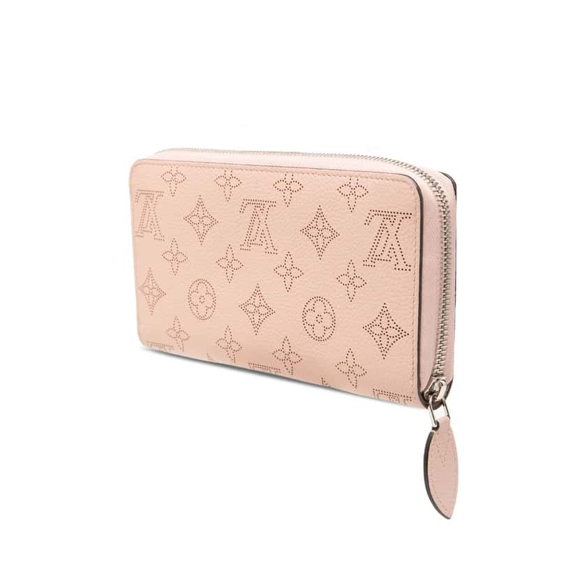 Louis Vuitton Monogram Mahina Zippy Wallet Pink Leather Very good condition - Back View