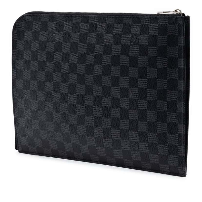 Louis Vuitton Damier Graphite Pochette Jour GM Black Very good condition - Back View