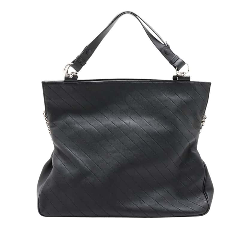 Gucci Medium Matelasse Calfskin Blondie Tote Black Leather Very good condition - Back View
