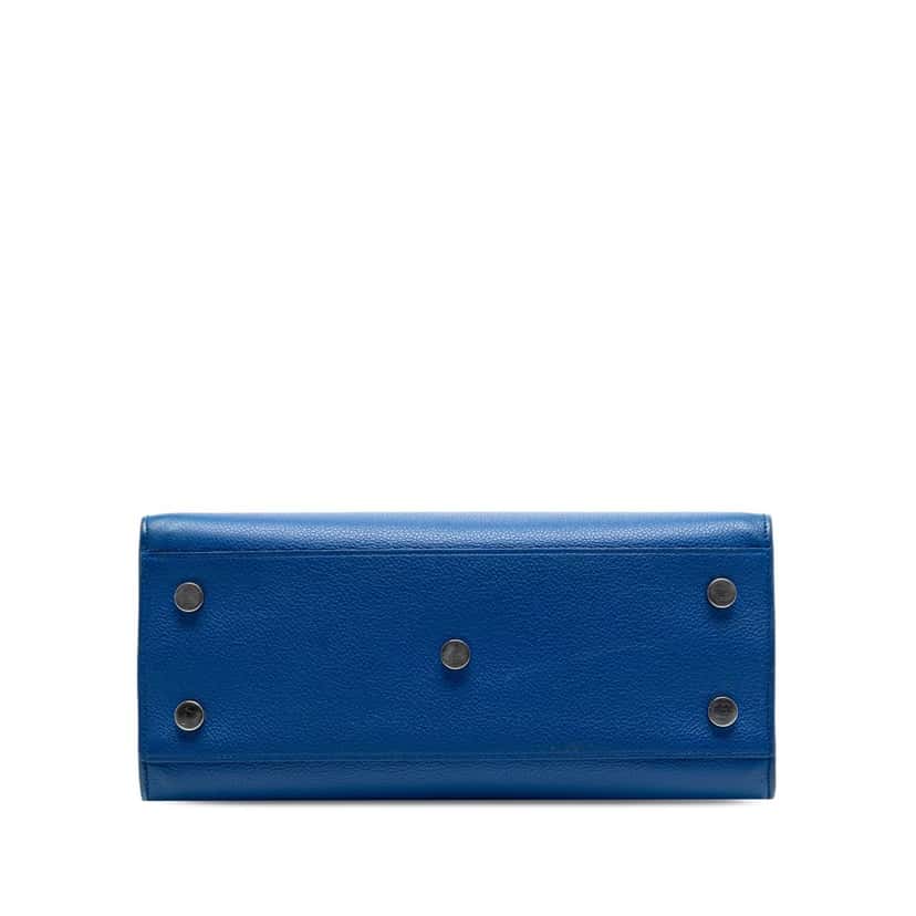 Saint Laurent Baby Leather Sac De Jour Satchel Blue Leather Very good condition - Inside View