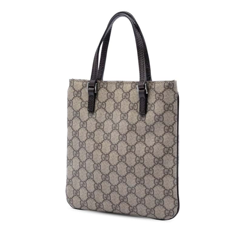 Gucci GG Supreme Handbag Beige Very good condition - Back View