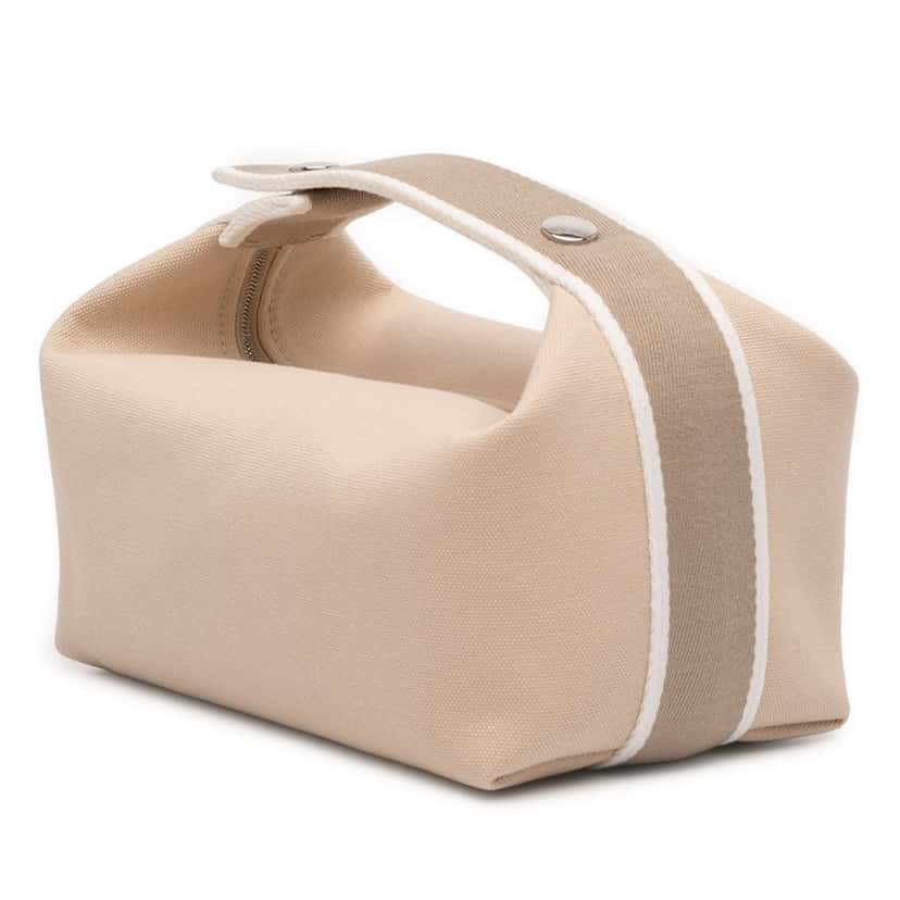 Hermès Small Toile Bride A Brac Case Beige Very good condition - Back View