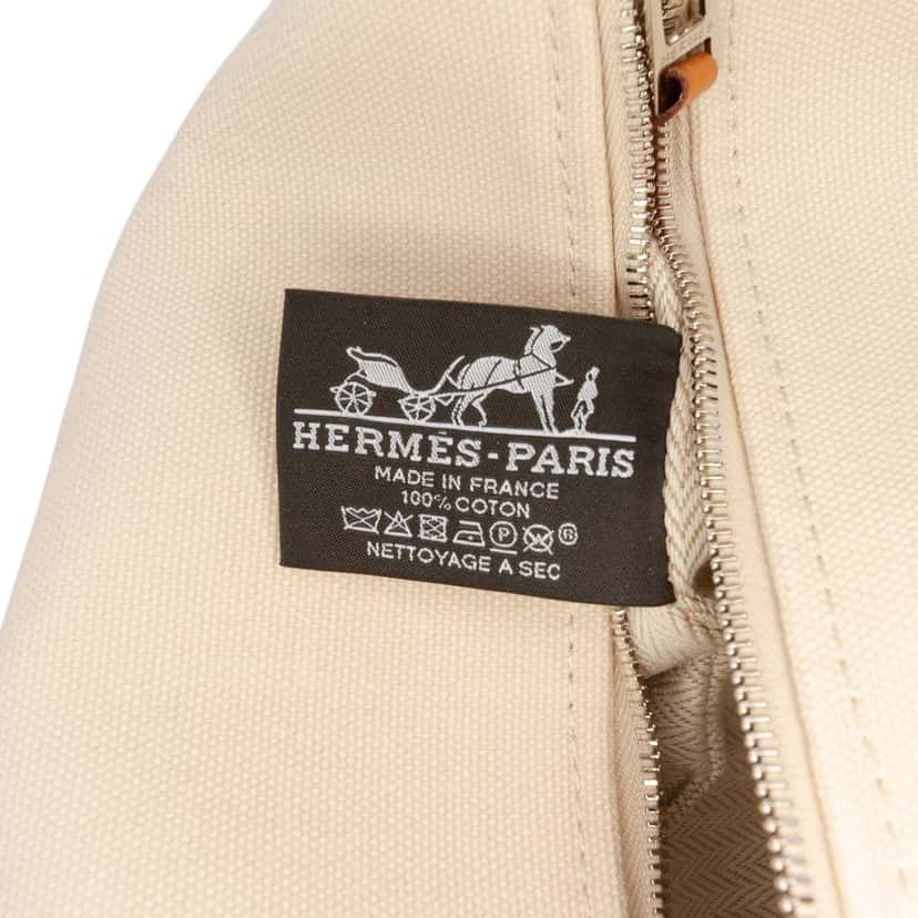 Hermès Small Toile Bride A Brac Case Beige Very good condition - Box View