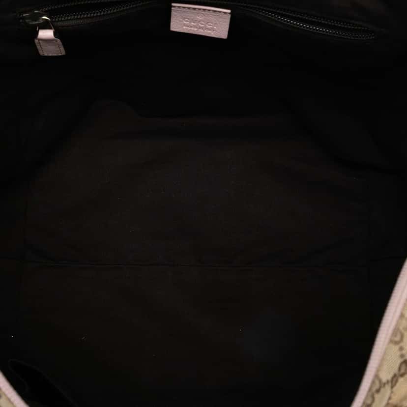 Gucci GG Canvas Web Tote Beige Very good condition - Model View