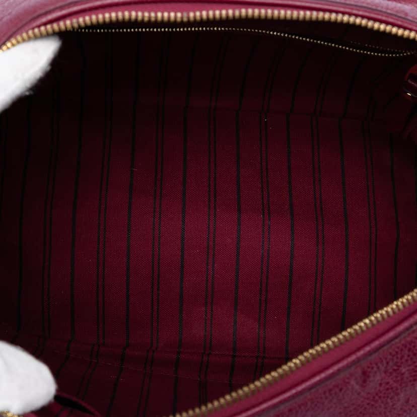 Louis Vuitton Monogram Empreinte Speedy Bandouliere 25 Red Leather Very good condition - Model View