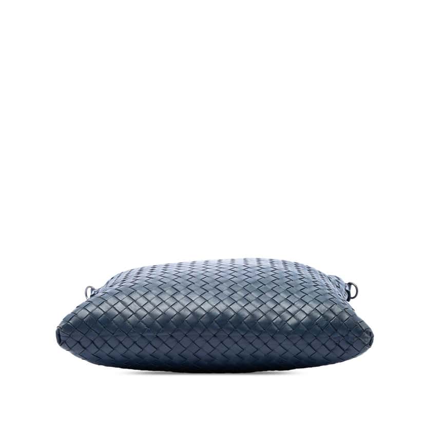 Bottega Veneta Nappa Intrecciato VN Crossbody Blue Leather Very good condition - Inside View