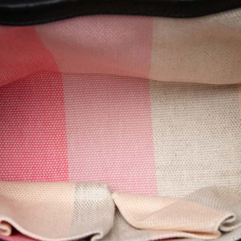 Gucci Small Leather Bamboo Daily Satchel Black Leather Very good condition - Model View