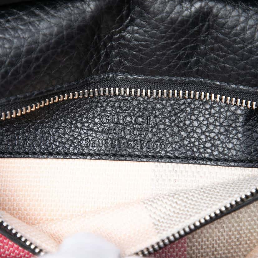 Gucci Small Leather Bamboo Daily Satchel Black Leather Very good condition - Box View