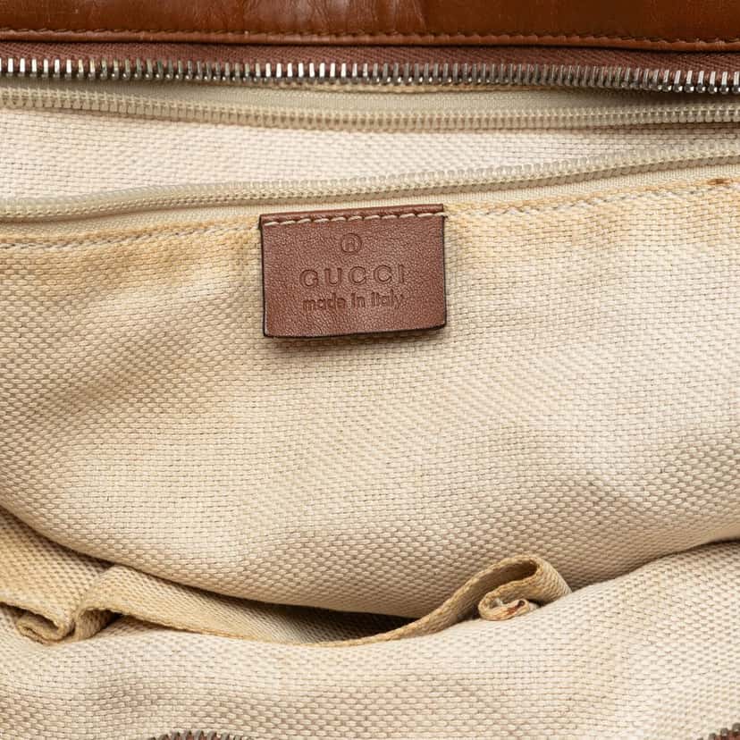 Gucci GG Canvas Web Tote Beige Very good condition - Box View