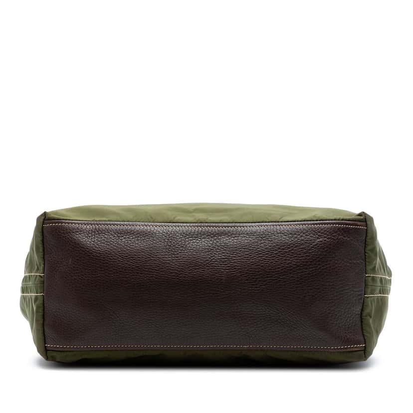 Prada Tessuto and Leather Tote Green Very good condition - Inside View
