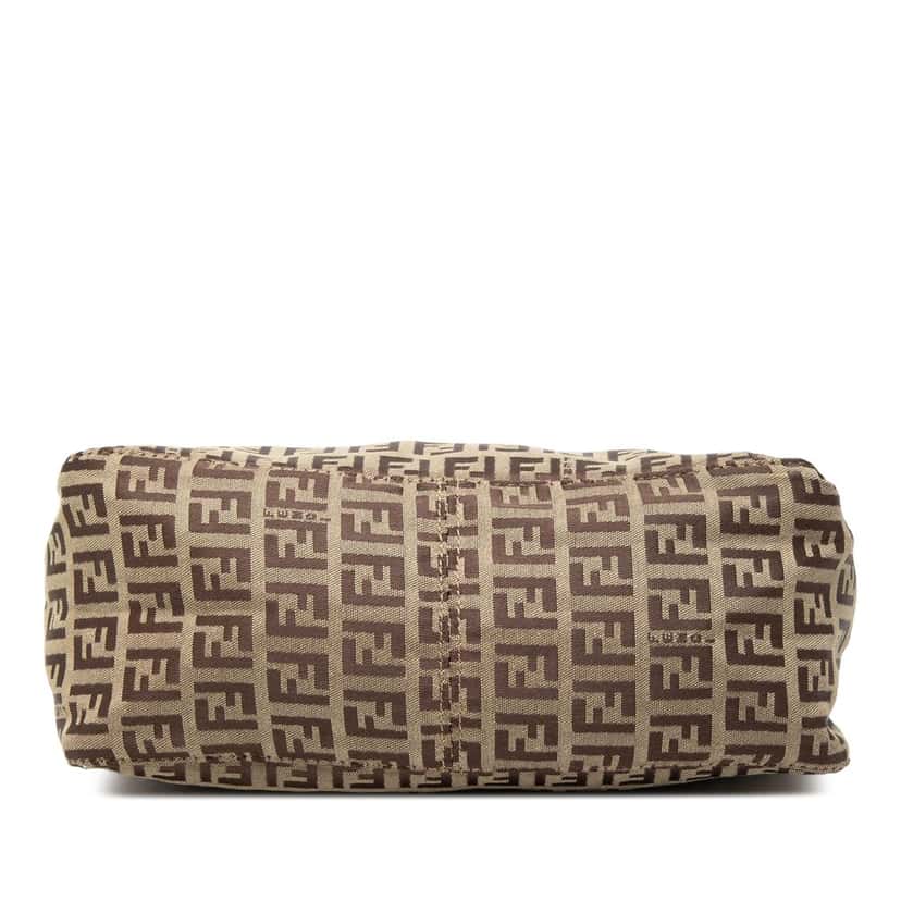 Fendi Zucchino Canvas Handbag Brown Very good condition - Inside View