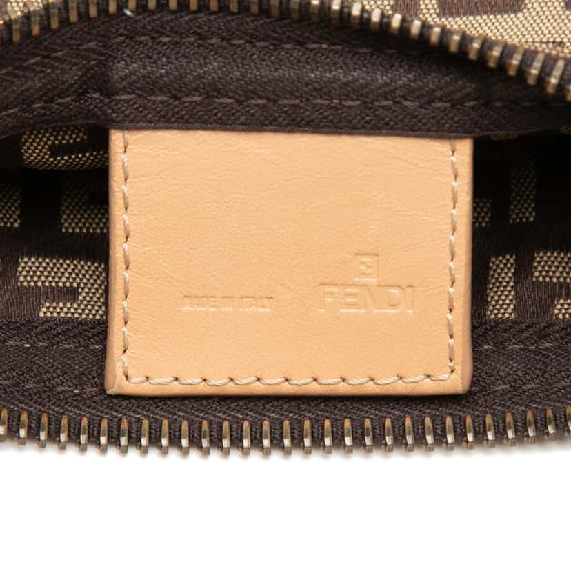 Fendi Zucchino Canvas Handbag Brown Very good condition - Box View