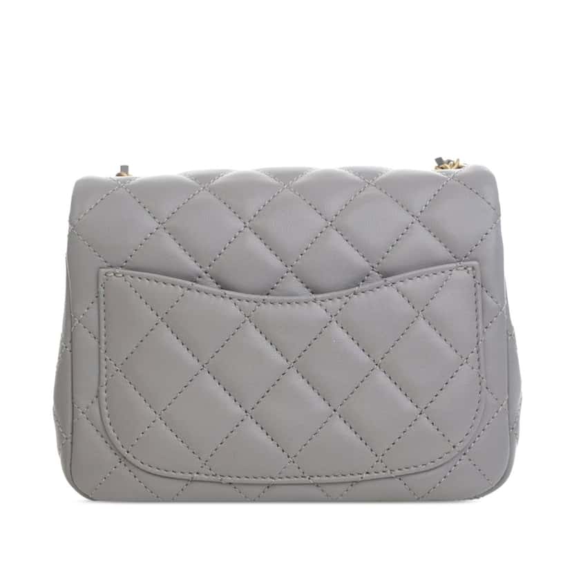 Chanel Mini Square Classic Lambskin Pearl Crush Single Flap Other Leather Very good condition - Inside View
