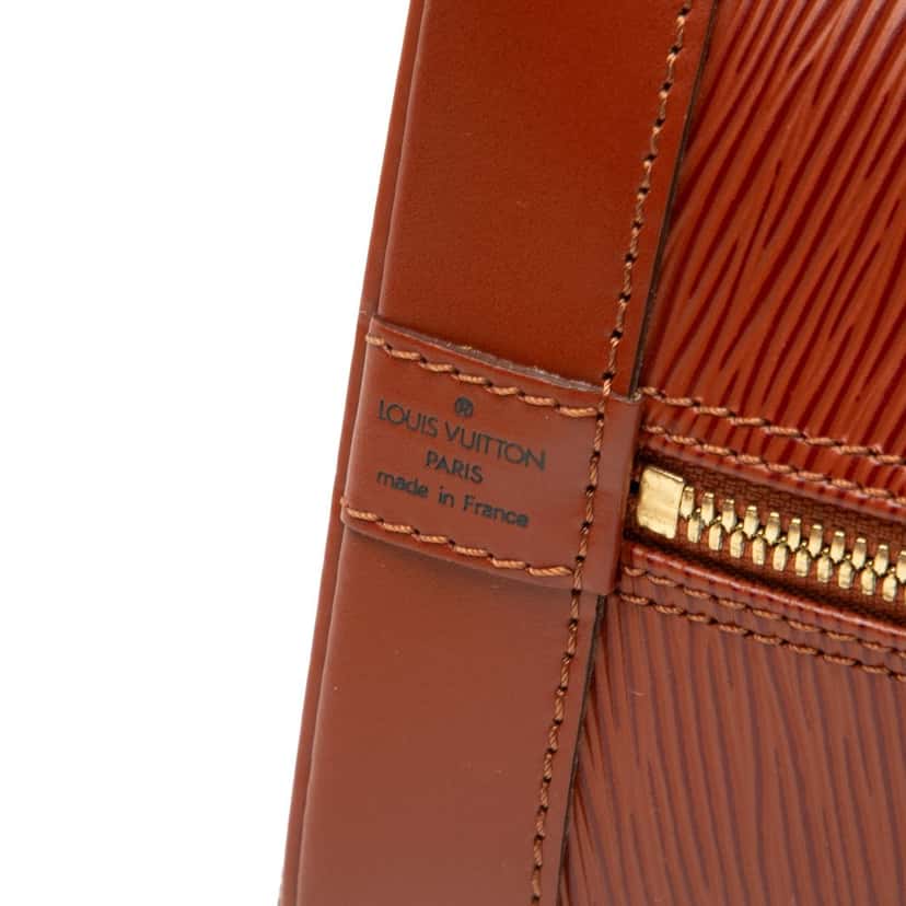 Louis Vuitton Epi Alma PM Brown Leather Very good condition - Box View