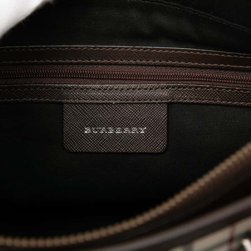 Burberry House Check Canvas Tote Beige Very good condition - Box View