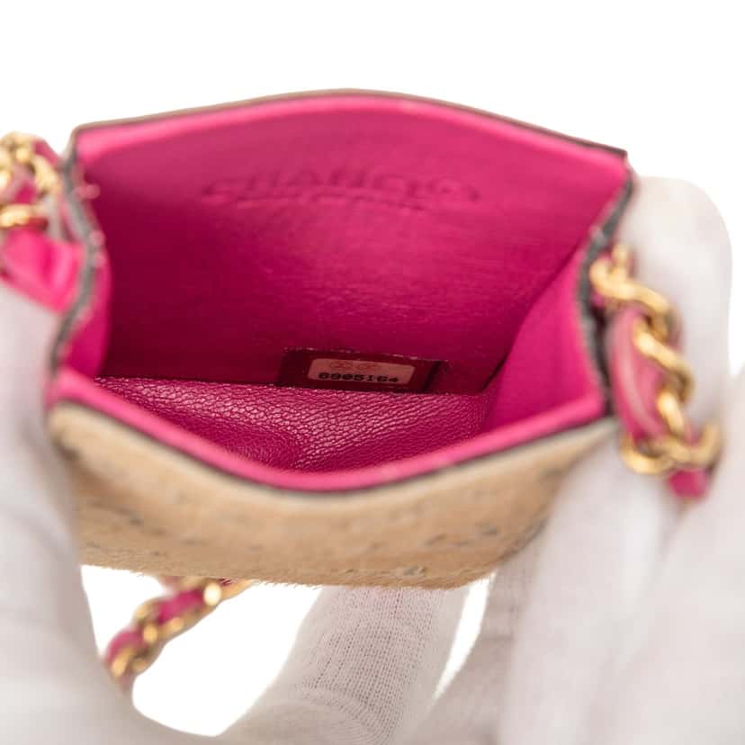 Chanel Lambskin and Pony Hair Cigarette Case Beige Very good condition - Model View