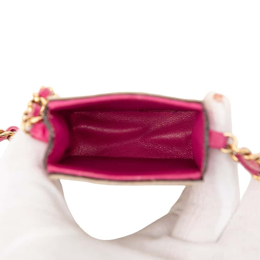 Chanel Lambskin and Pony Hair Cigarette Case Beige Very good condition - Box View