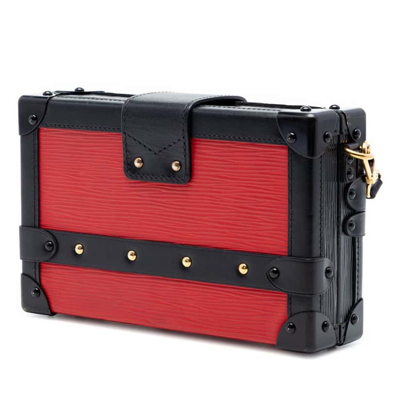 Louis Vuitton Epi Petit Malle Red Leather Very good condition - Back View