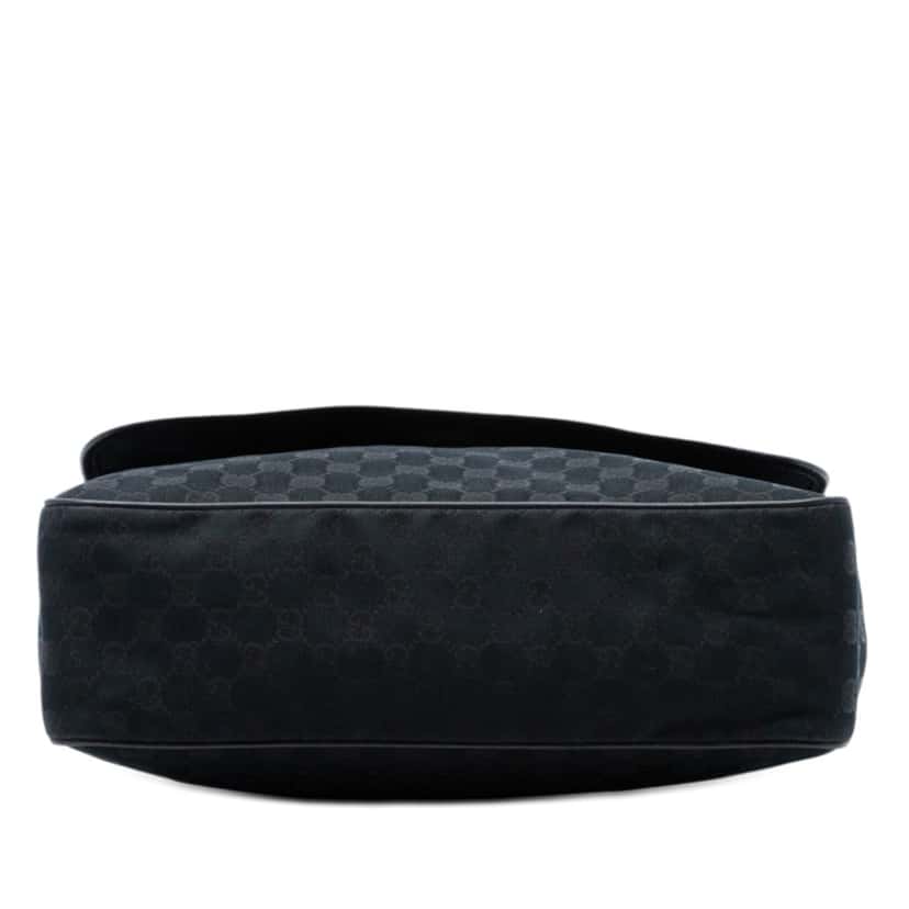 Gucci GG Canvas Web Flap Messenger Bag Black Very good condition - Inside View