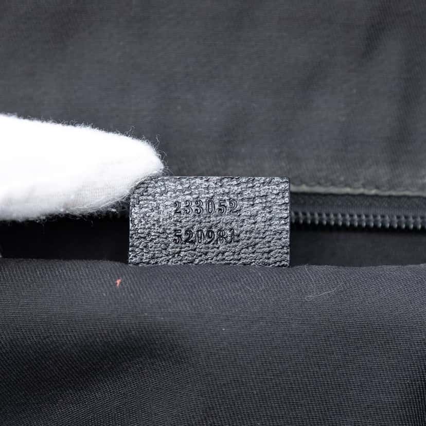 Gucci GG Canvas Web Flap Messenger Bag Black Very good condition - Box View