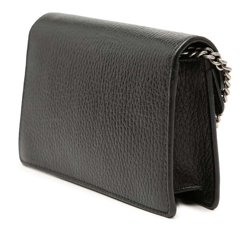 Gucci Mini Calfskin Dionysus Crossbody Black Leather Very good condition - Back View