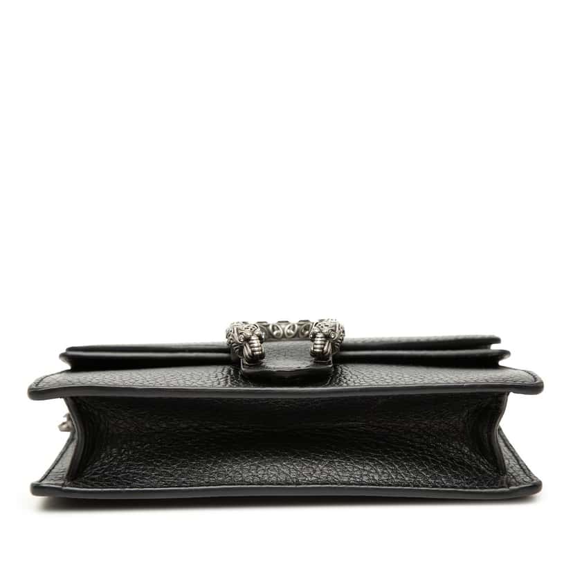 Gucci Mini Calfskin Dionysus Crossbody Black Leather Very good condition - Inside View