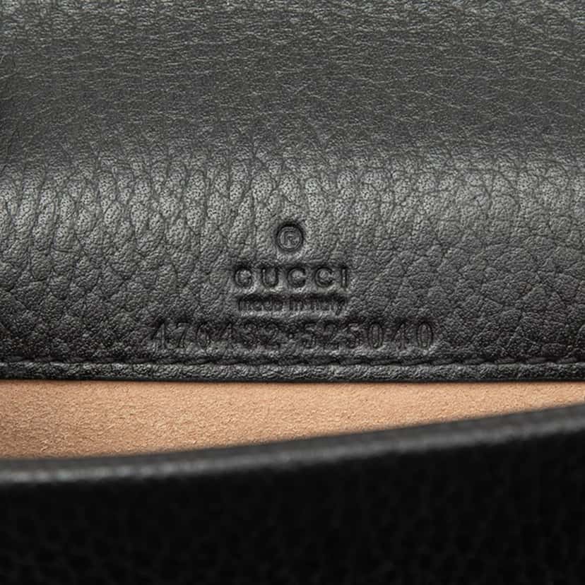 Gucci Mini Calfskin Dionysus Crossbody Black Leather Very good condition - Box View