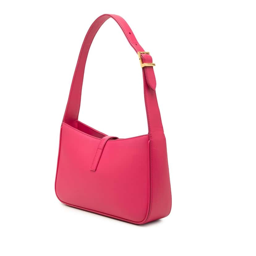 Saint Laurent Smooth Calfskin Le 5 a 7 Pink Leather Very good condition - Back View