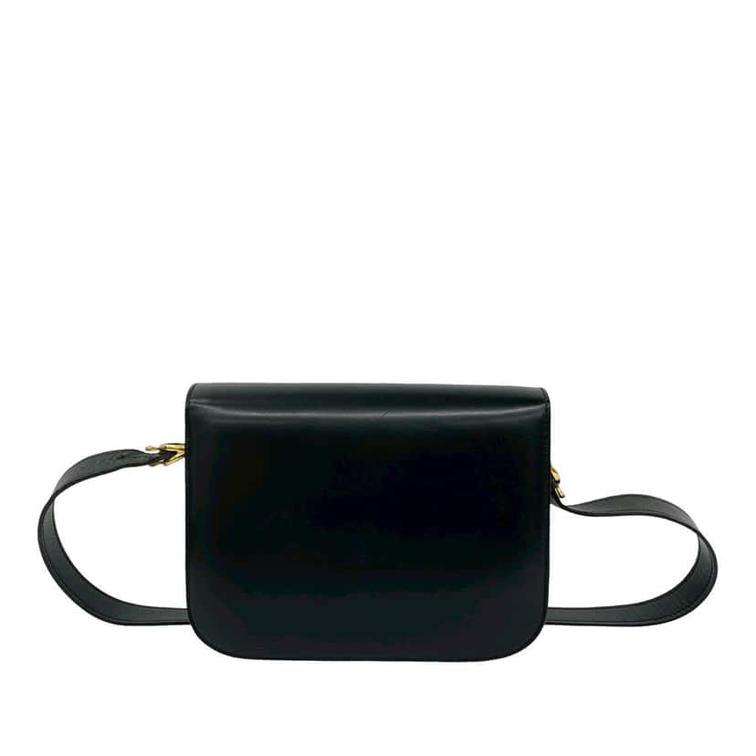 Celine Leather Horse Carriage Crossbody Black Leather Very good condition - Back View