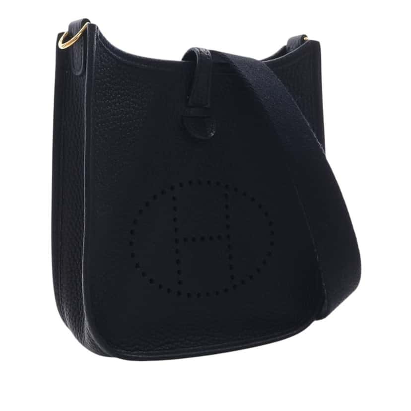Hermès Clemence Evelyne 16 Amazone Black Leather Very good condition - Model View