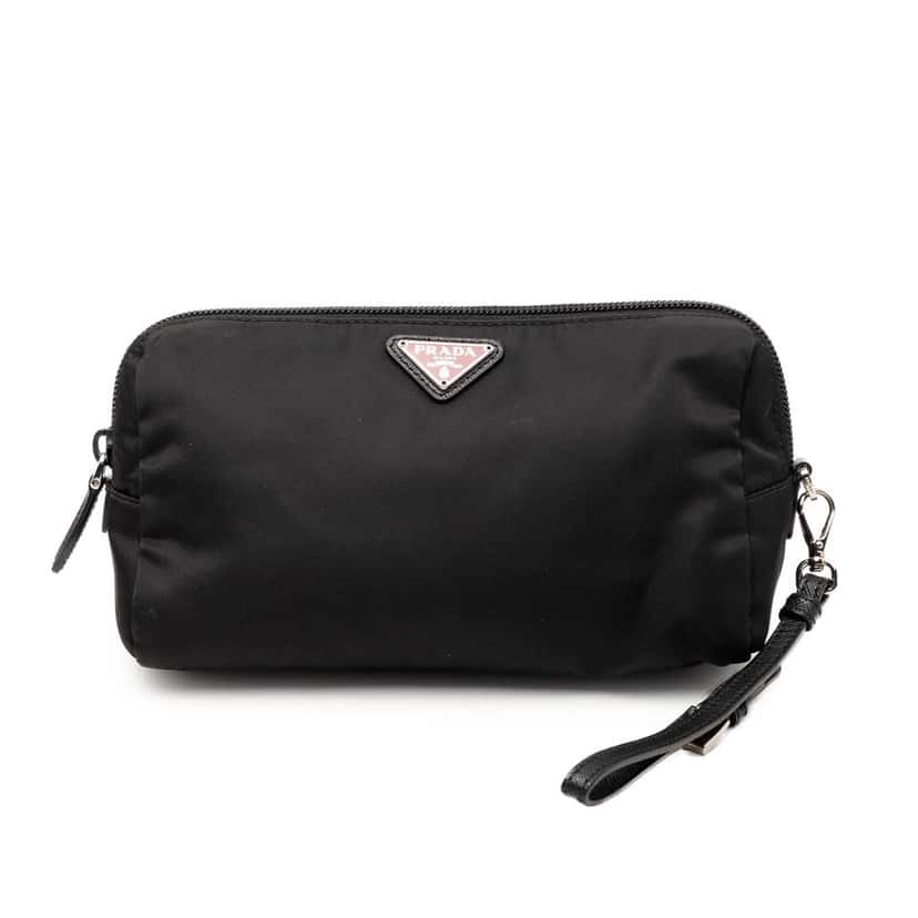 Prada Tessuto Pouch Black Very good condition - Front View