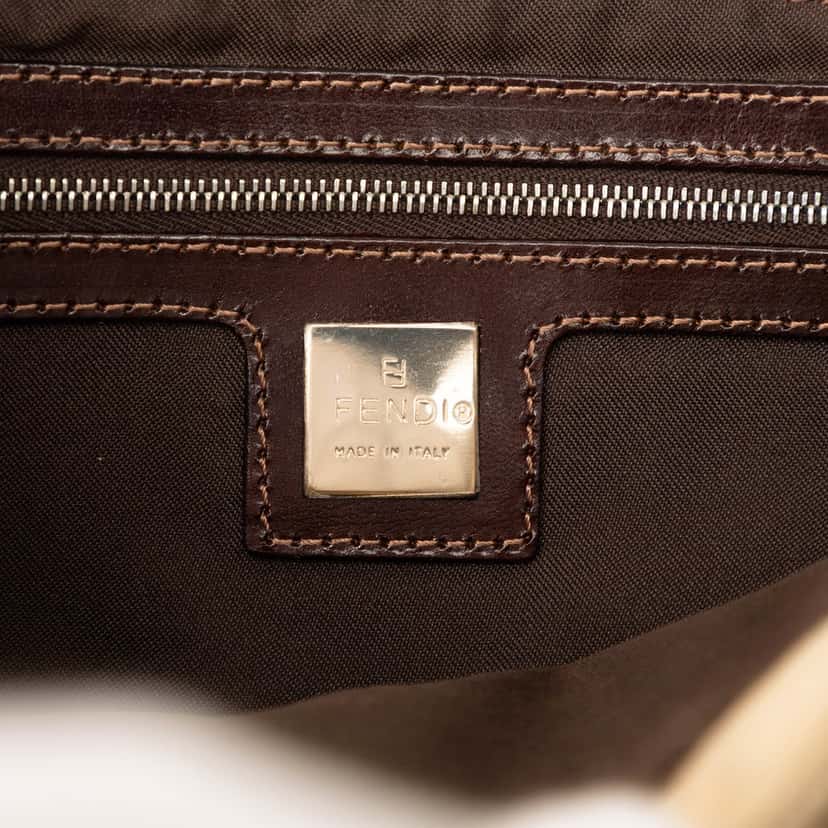 Fendi Zucca Canvas Shoulder Bag Brown Very good condition - Box View