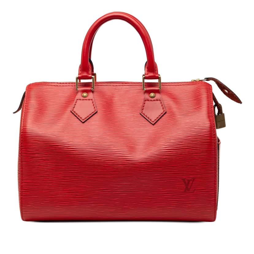 Louis Vuitton Epi Speedy 25 Red Leather Very good condition - Front View