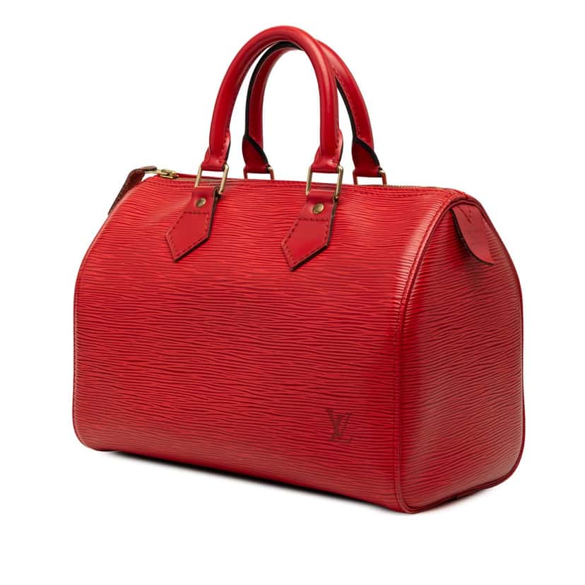 Louis Vuitton Epi Speedy 25 Red Leather Very good condition - Back View