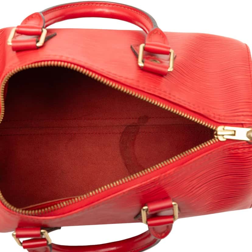 Louis Vuitton Epi Speedy 25 Red Leather Very good condition - Model View