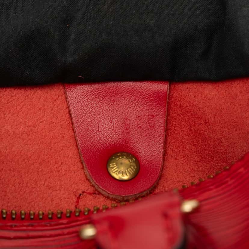 Louis Vuitton Epi Speedy 25 Red Leather Very good condition - Box View
