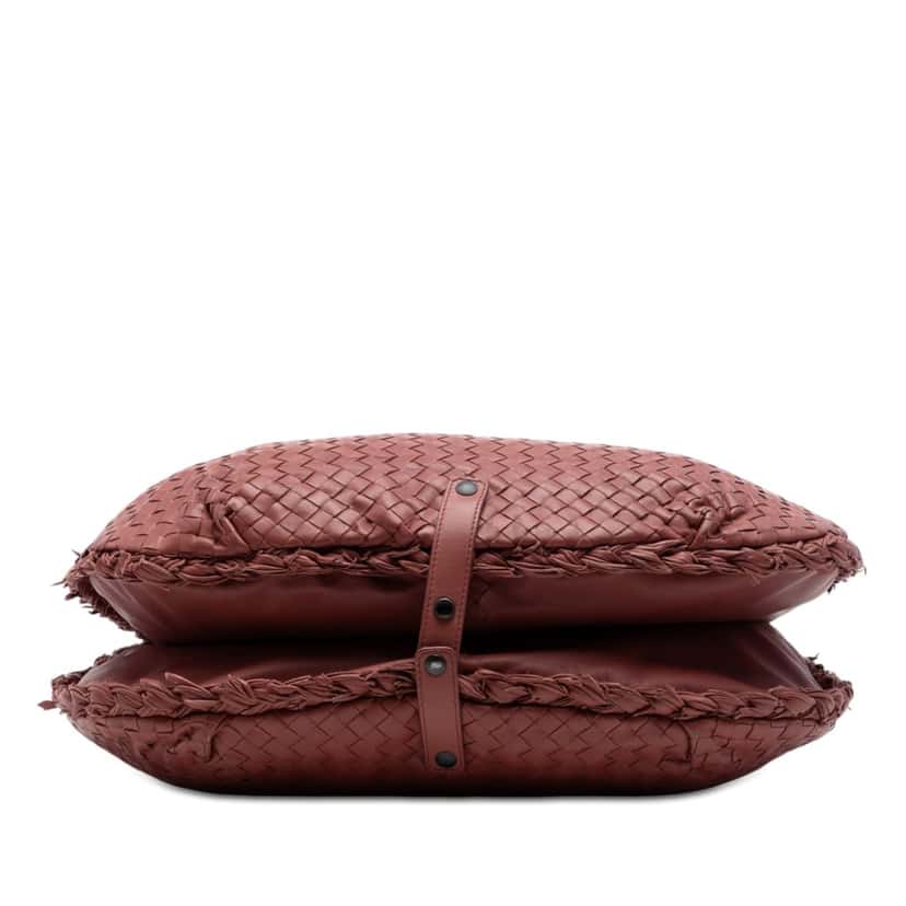 Bottega Veneta Nappa Intrecciato Expandable Hobo Red Leather Very good condition - Inside View