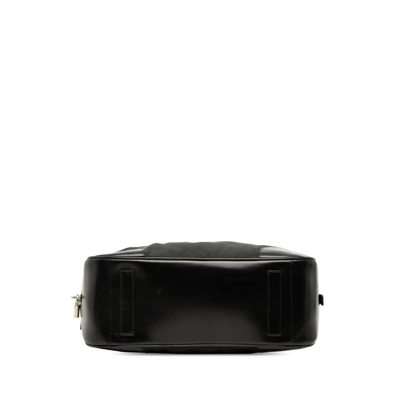 Prada Soft Calf Trimmed Tessuto Bauletto Bag Black Very good condition - Inside View