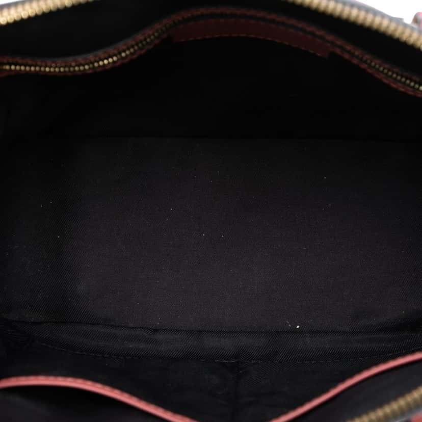 Burberry Small Haymarket Check Nylon Orchard Bowling Bag Beige Very good condition - Model View