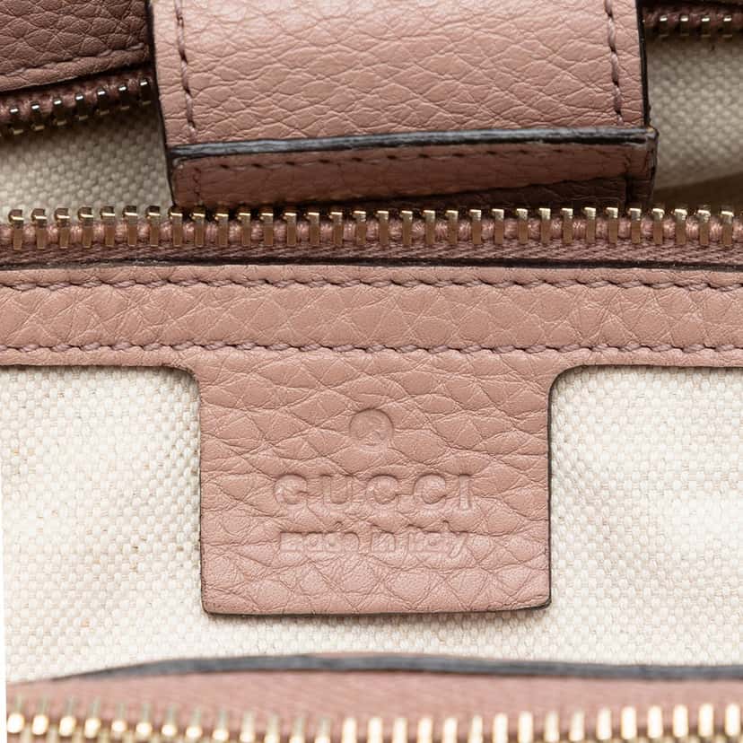 Gucci Medium Calfskin Bamboo Shopper Satchel Pink Leather Very good condition - Box View