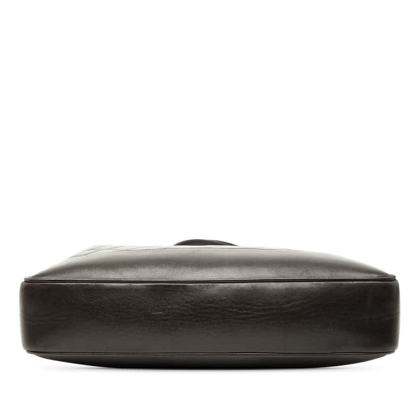 Chanel Quilted Lambskin Tote Black Leather Very good condition - Inside View