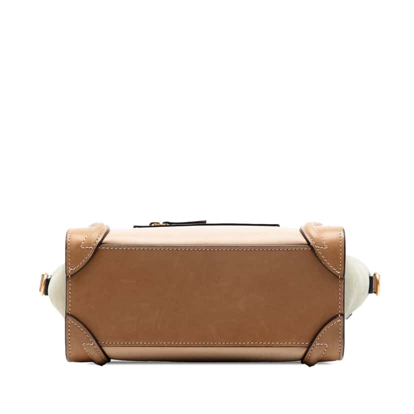 Celine Nano Tricolor Leather Luggage Tote Brown Leather Very good condition - Inside View