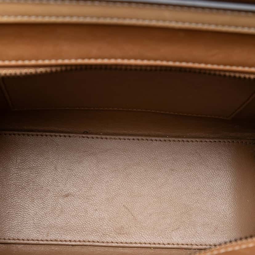 Celine Nano Tricolor Leather Luggage Tote Brown Leather Very good condition - Model View