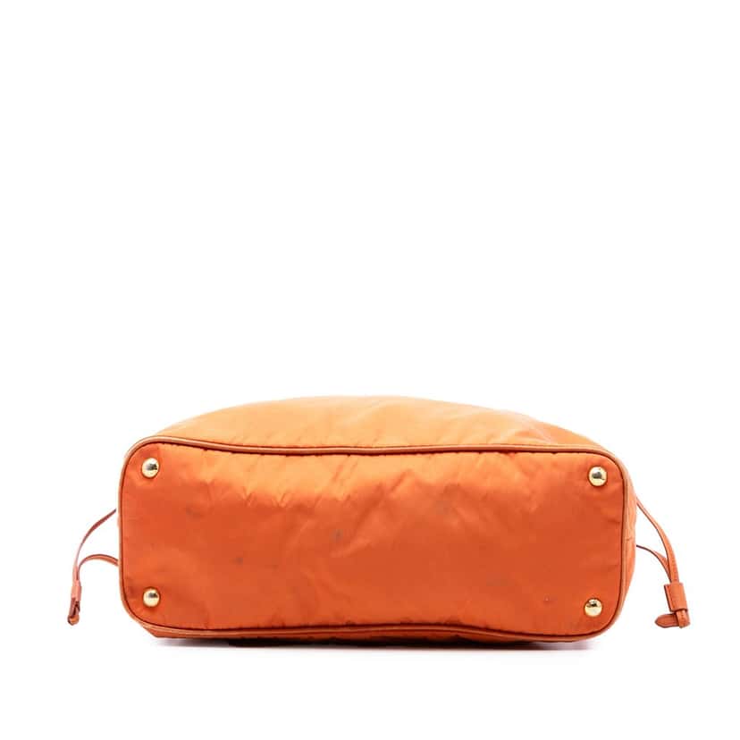 Prada Saffiano Trimmed Tessuto Tote Orange Very good condition - Inside View