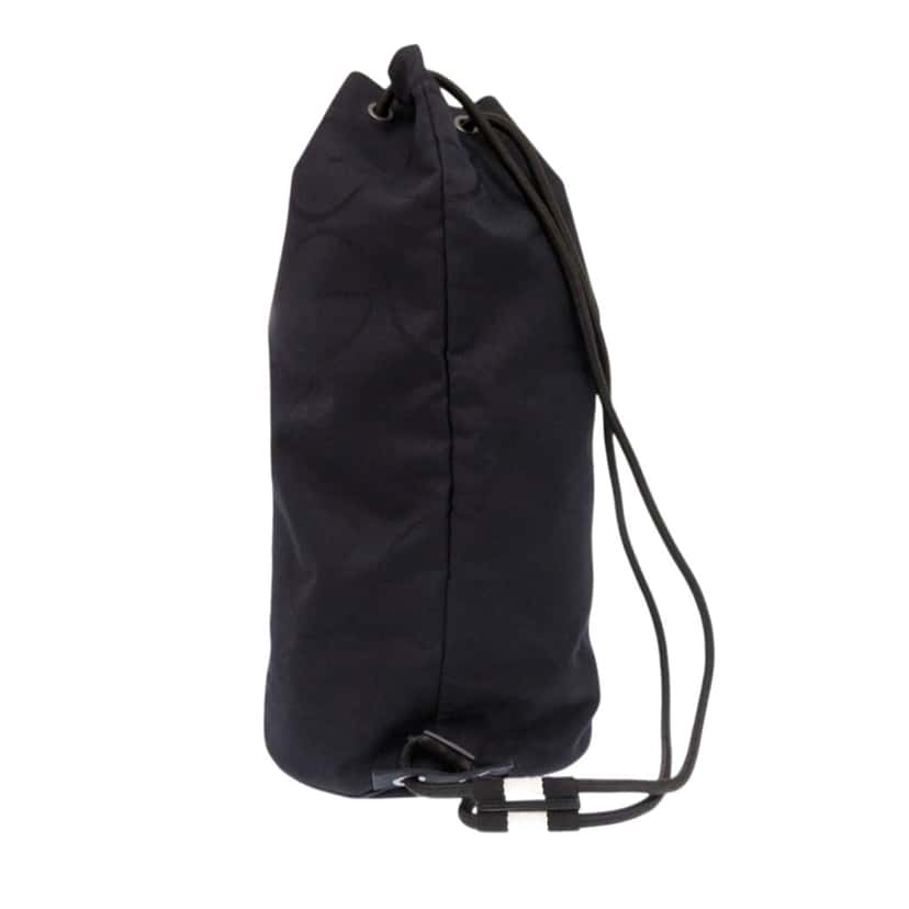Gucci G Monogram Canvas Drawstring Sling Bag Black Very good condition - Back View